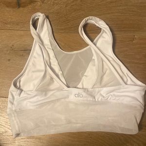 White Alo yoga top/sports bra